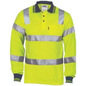 Dnc Workwear Hi-vis Bio-motion Taped L/s Polo - 3713