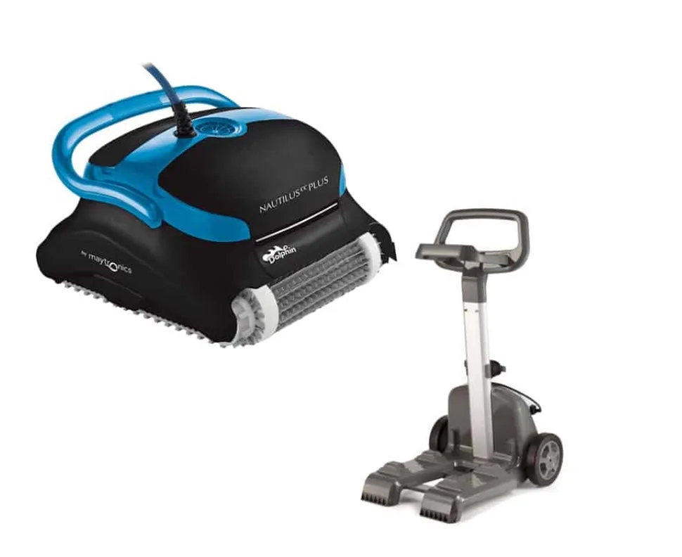 Dolphin Nautilus CC Plus w/ Wi-Fi Robotic Pool Cleaner with Caddy