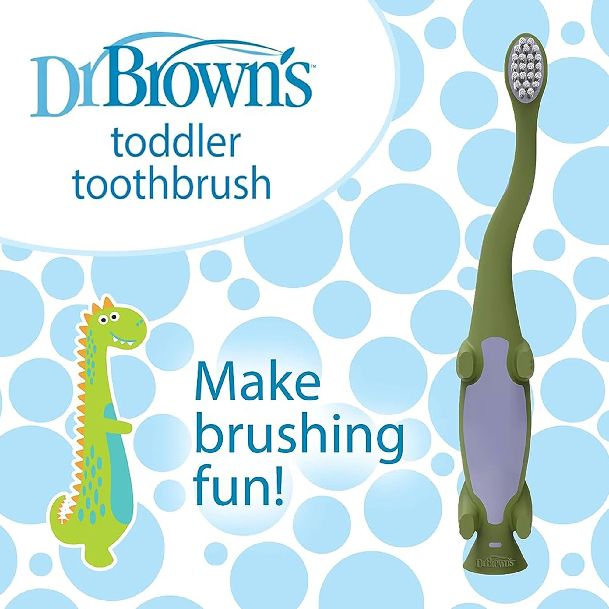 Dr. Brown'S Toddler Toothbrush Dinosaur 1Y to 4Y