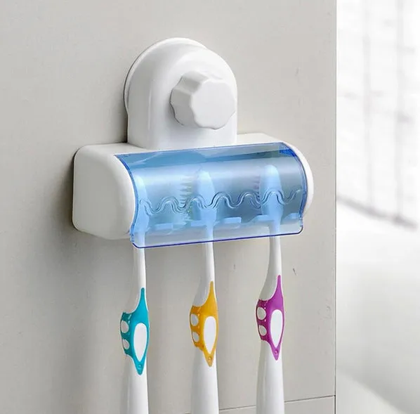 Dustproof toothbrush holder