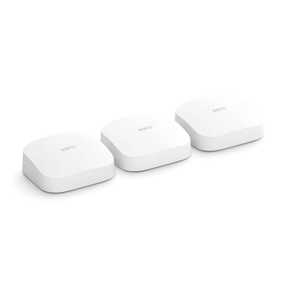 eero Pro 6 3er-Set (Wi-Fi 6, Tri-Band, ZigBee Hub)