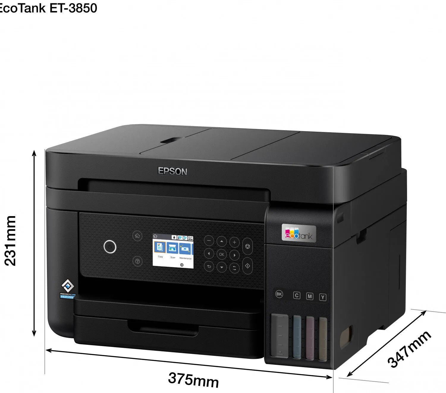 Epson EcoTank ET-3850 Inkjet A4 4800 x 1200 DPI 33 ppm Wi-Fi