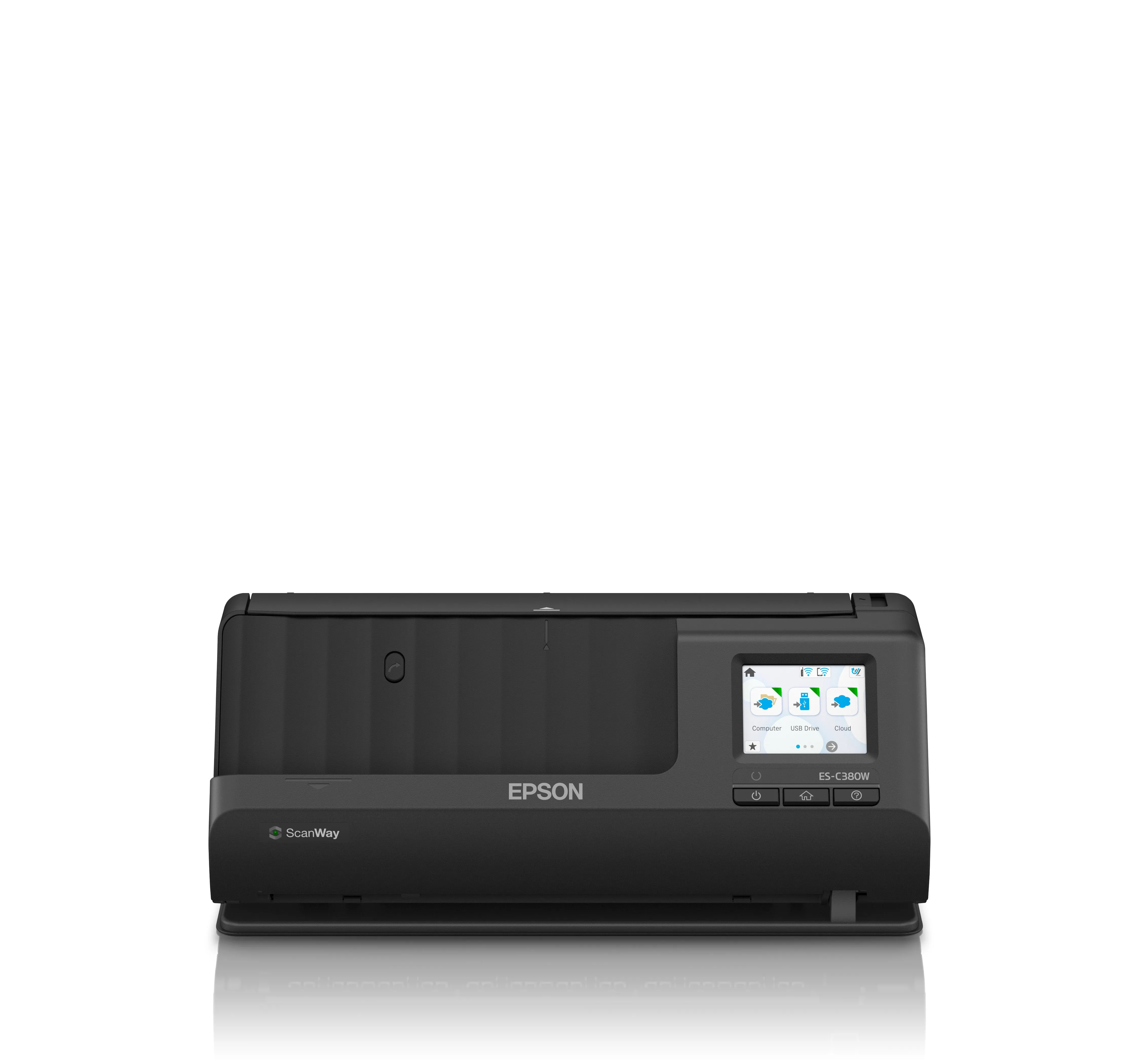 Epson Es-C380w - Sheetfed Scanner - Duplex - A4/Legal - 600 Dpi X 600 Dpi - Adf (20 Sheets) - Up To 3500 Scans Per Day -