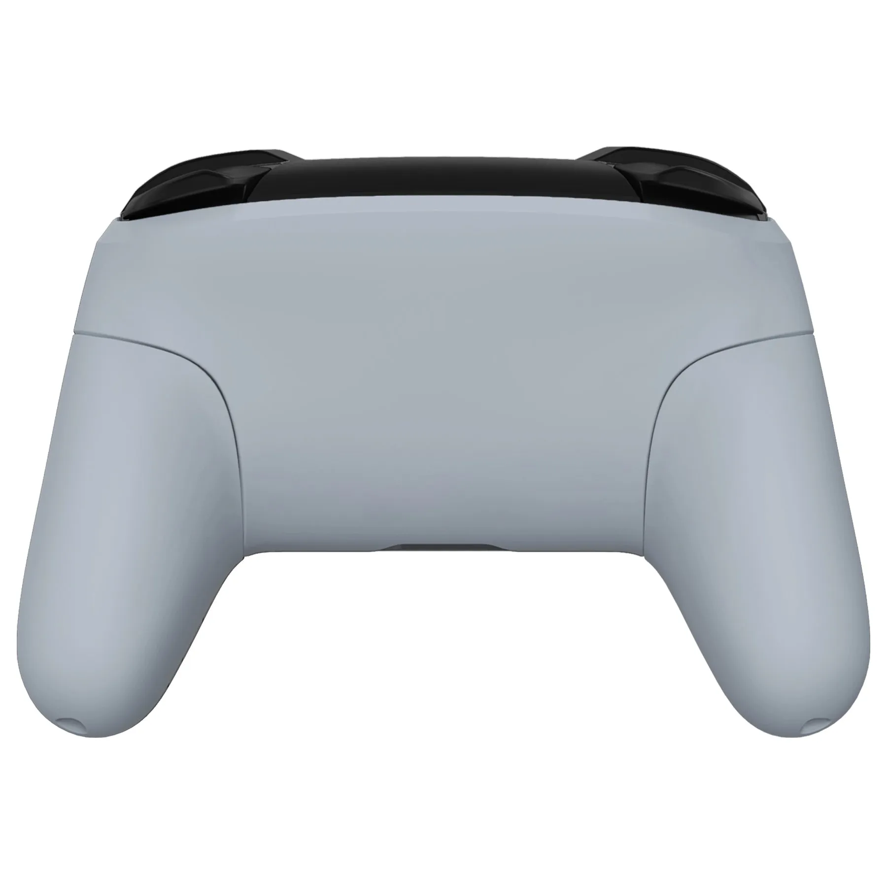 eXtremeRate New Hope Gray Faceplate Backplate Handles for NS Switch Pro Controller, DIY Replacement Grip Housing Shell Cover for NS Switch Pro - Controller NOT Included - FRP337