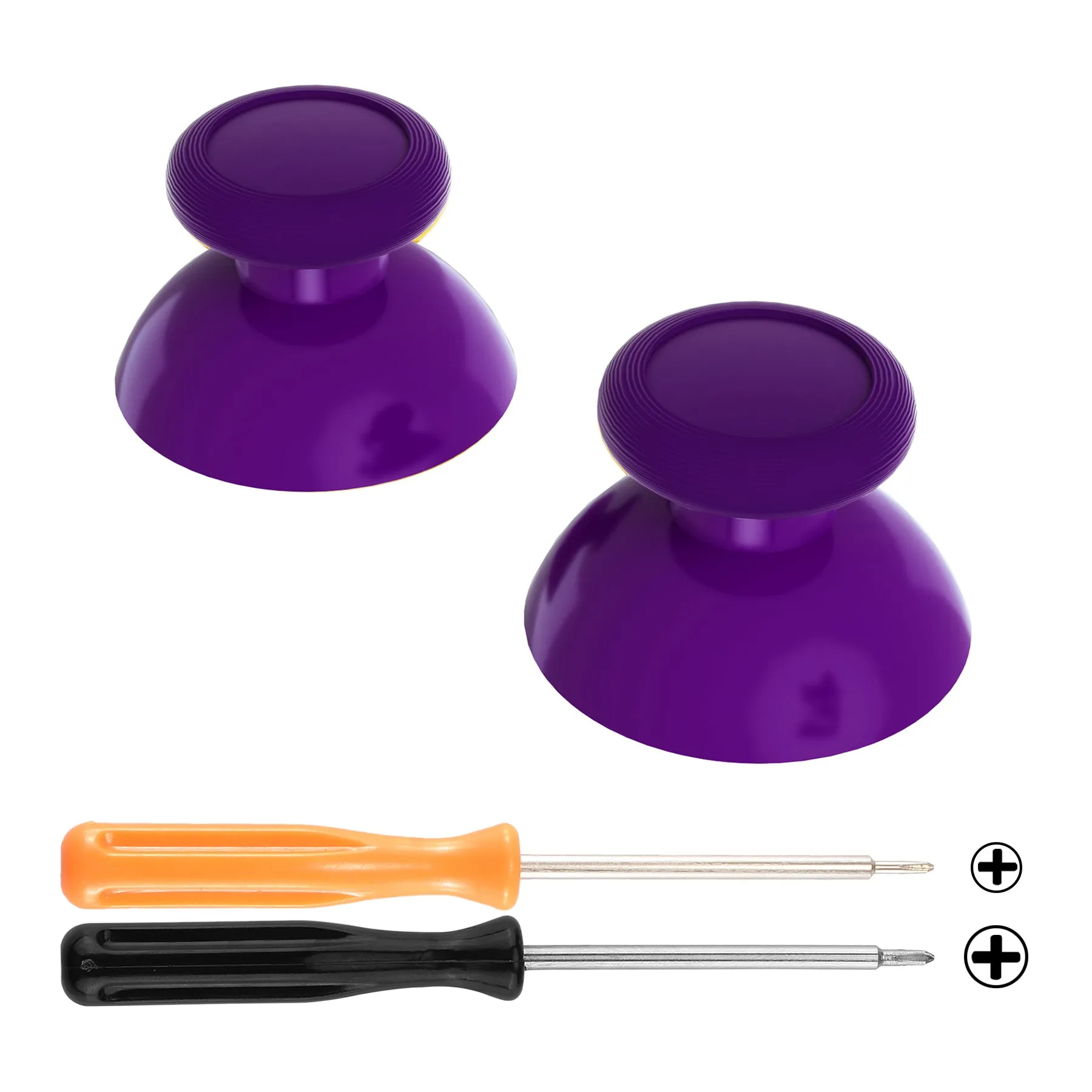 eXtremeRate Purple Replacement 3D Joystick Thumbsticks, Analog Thumb Sticks with Phillips Screwdriver for Nintendo Switch Pro Controller - KRM519