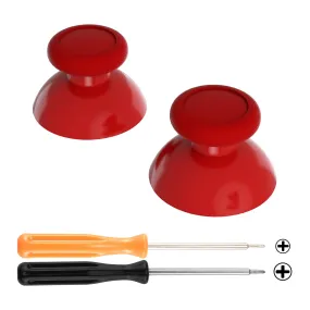 eXtremeRate Red Replacement 3D Joystick Thumbsticks, Analog Thumb Sticks with Phillips Screwdriver for Nintendo Switch Pro Controller - KRM514