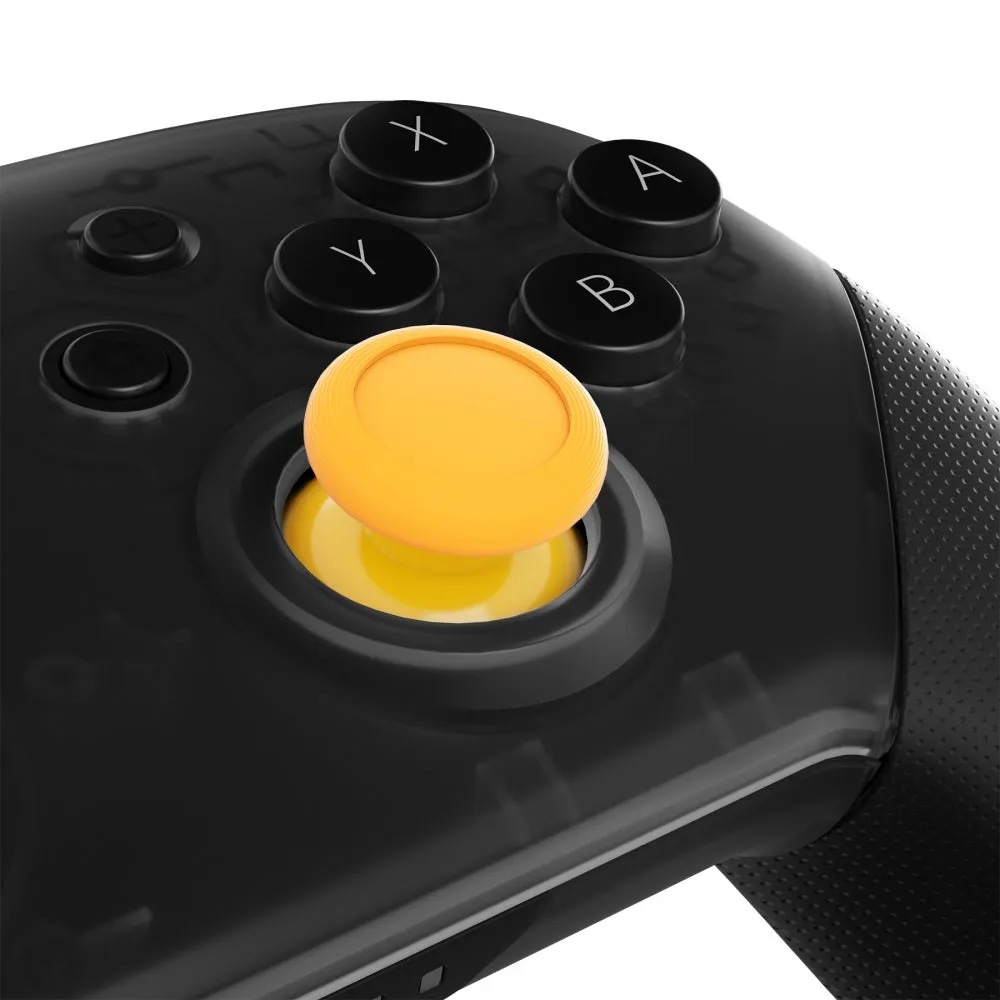 eXtremeRate Yellow Replacement 3D Joystick Thumbsticks, Analog Thumb Sticks with Phillips Screwdriver for Nintendo Switch Pro Controller - KRM517