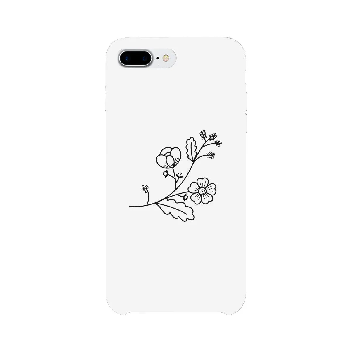 Flower White Phone Case Lovely Graphic Design For Flower Lovers