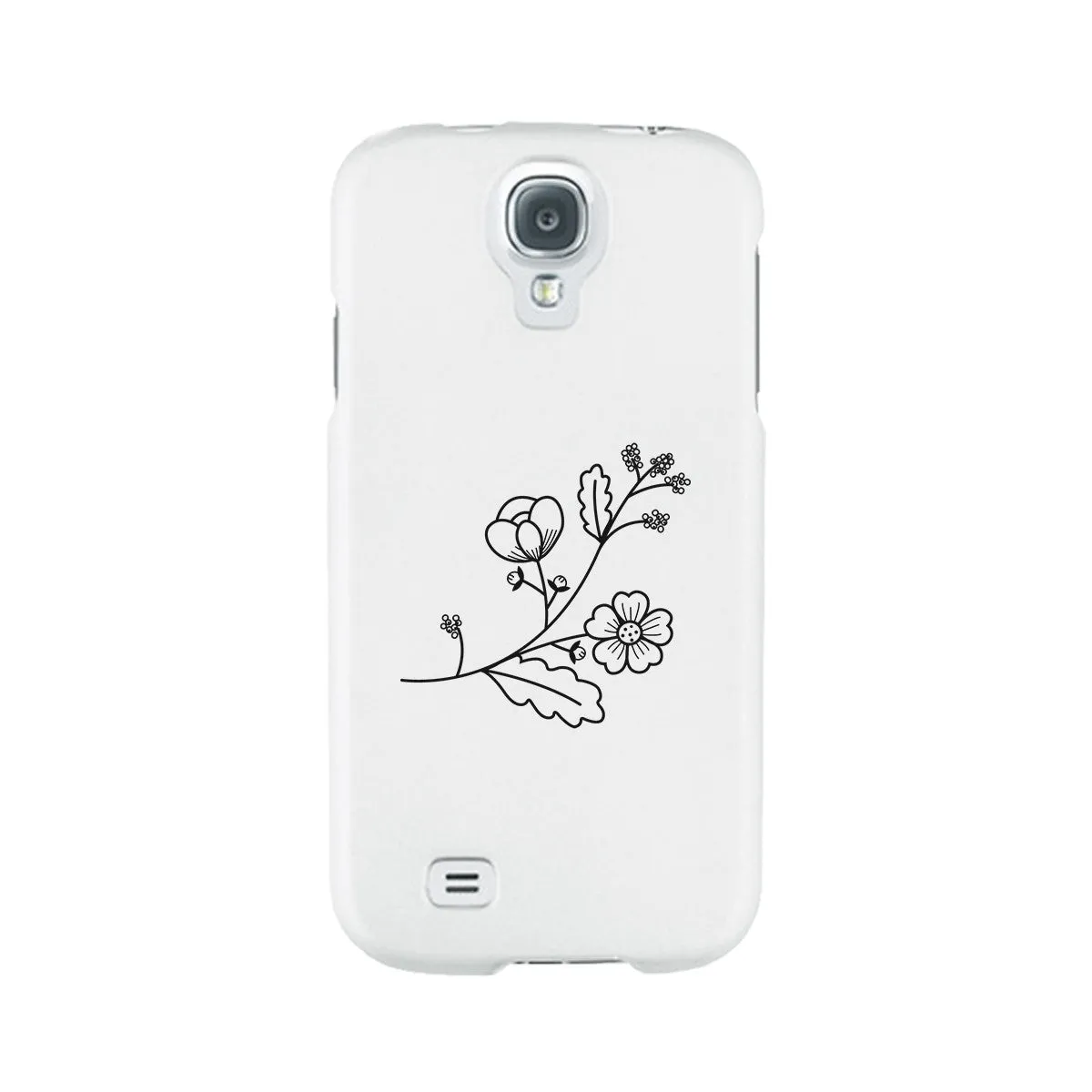 Flower White Phone Case Lovely Graphic Design For Flower Lovers