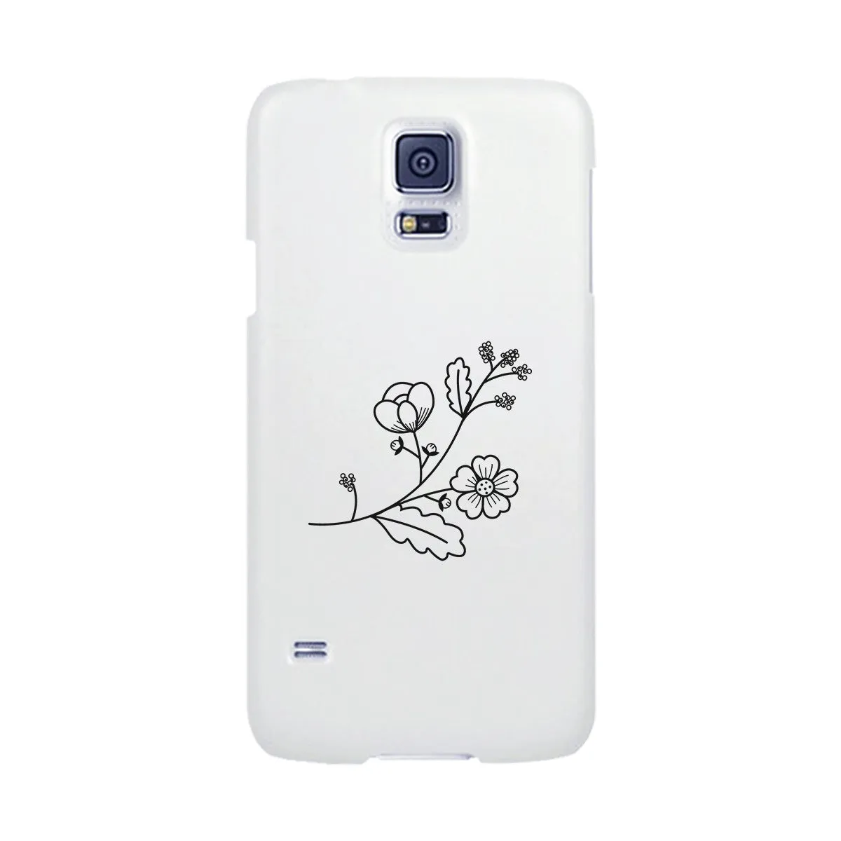 Flower White Phone Case Lovely Graphic Design For Flower Lovers