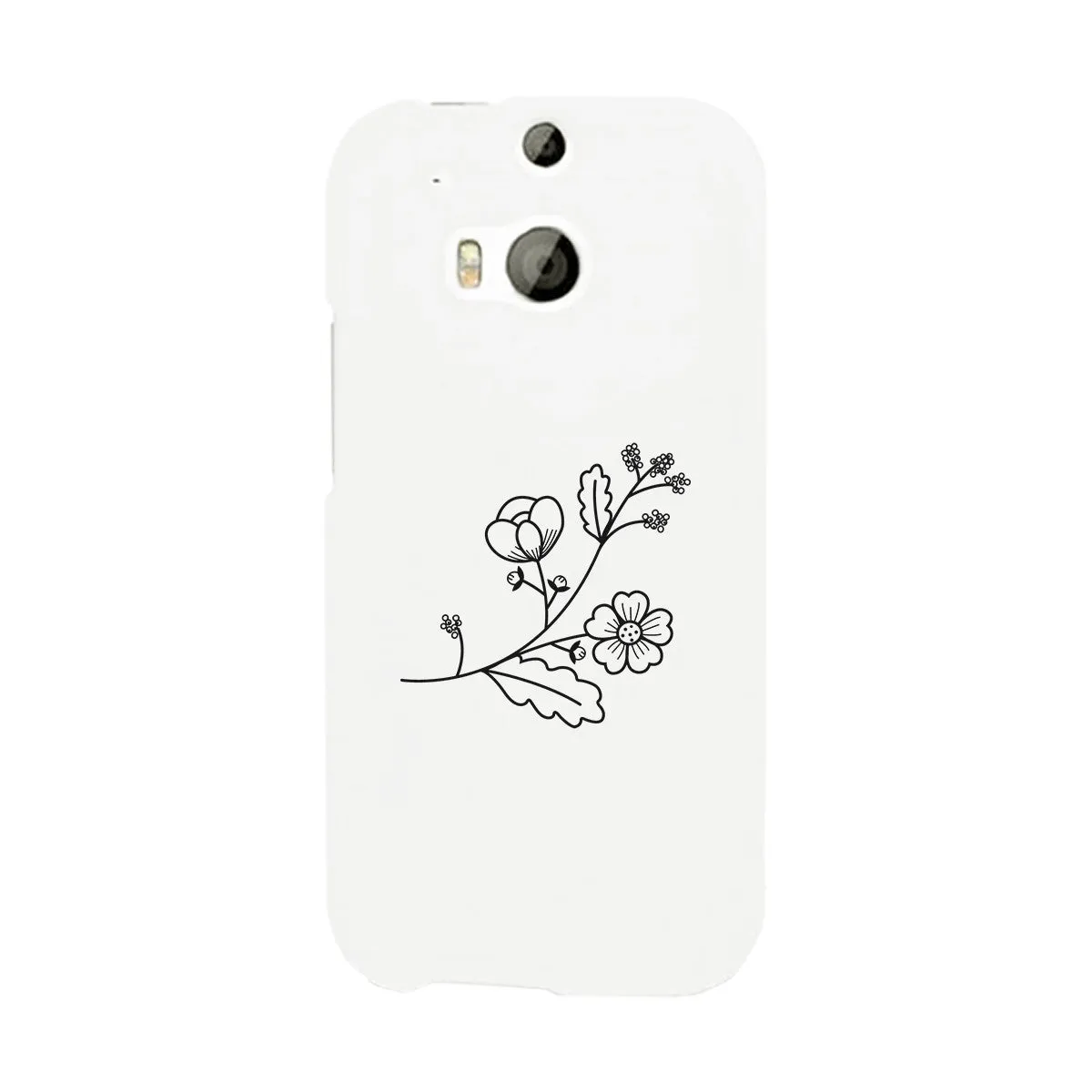 Flower White Phone Case Lovely Graphic Design For Flower Lovers