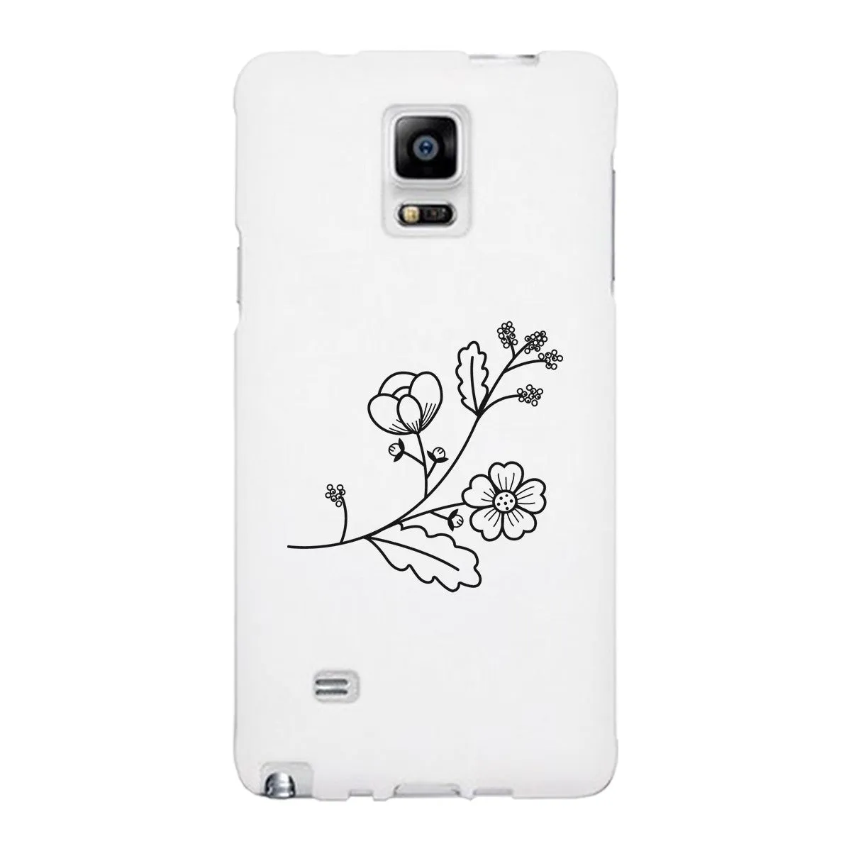 Flower White Phone Case Lovely Graphic Design For Flower Lovers