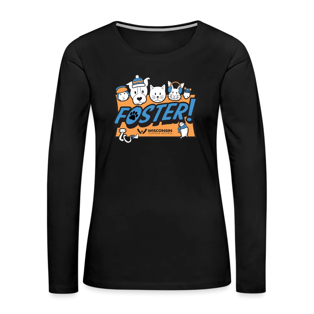 Foster Winter Logo Contoured Premium Long Sleeve T-Shirt