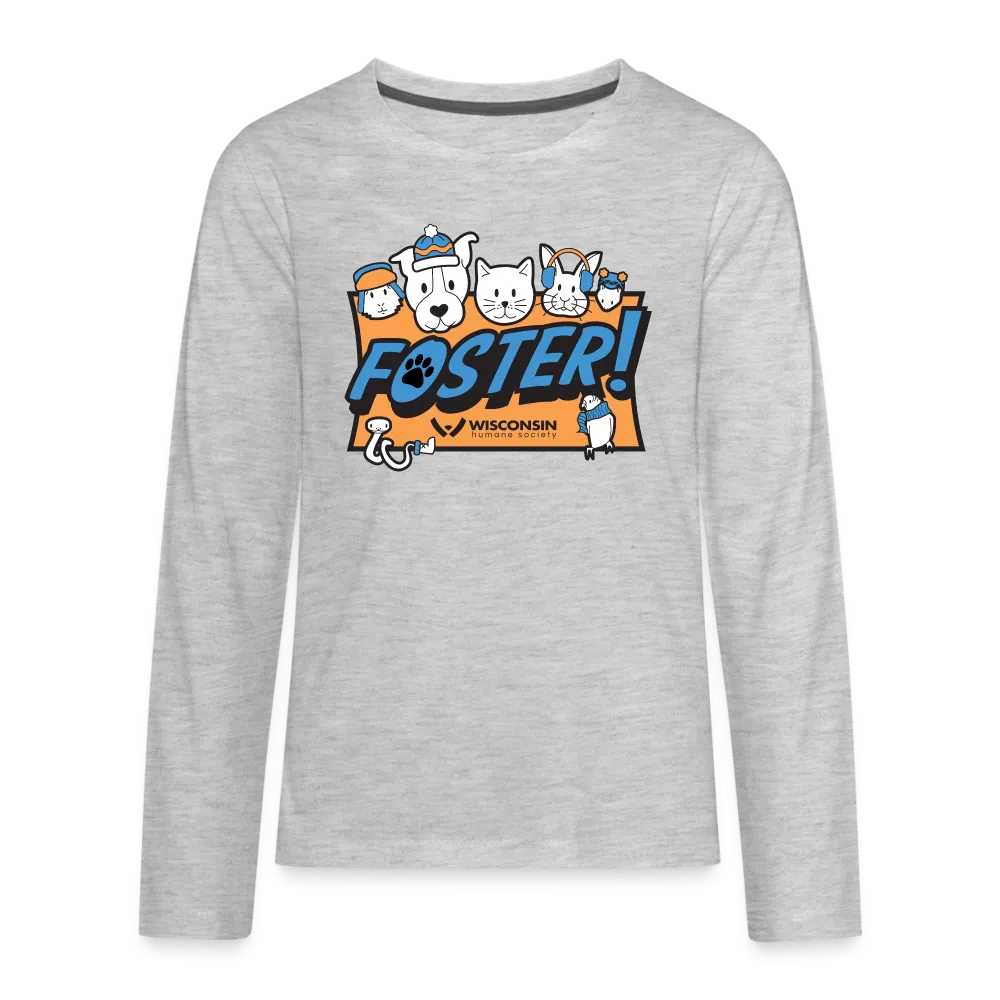 Foster Winter Logo Kids' Premium Long Sleeve T-Shirt