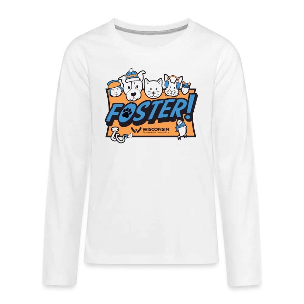 Foster Winter Logo Kids' Premium Long Sleeve T-Shirt