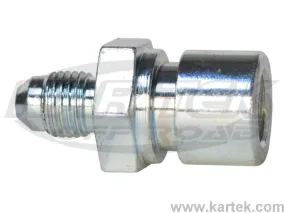 Fragola AN -4 Male To 7/16"-24 Thread Inverted Flare Female Steel Straight Brake Adapter Fittings