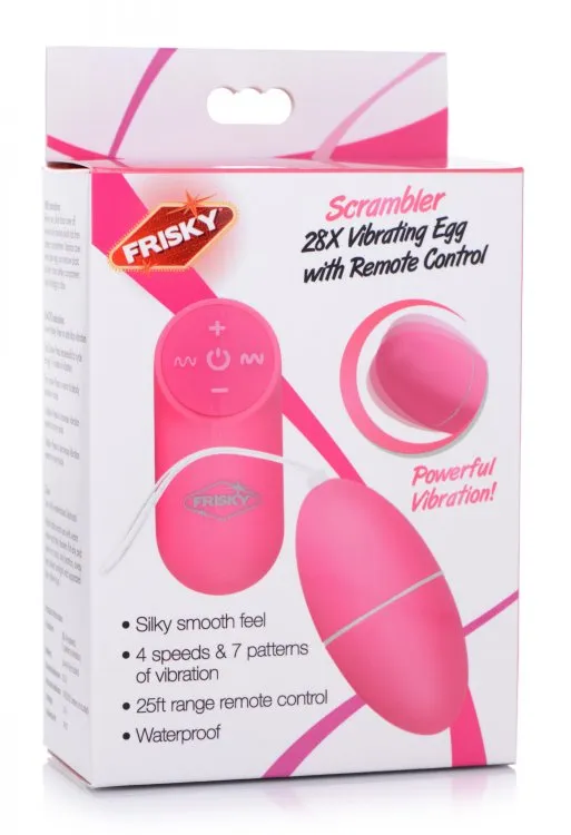 Frisky Scrambler 28x Vibrating Egg W/ Remote