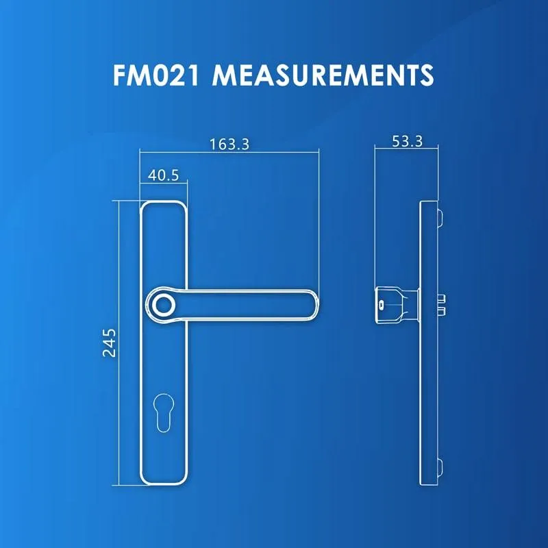 FS012 Door   FM021 Gate Digital Lock Bundle