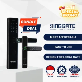 FS012 Door   FM021 Gate Digital Lock Bundle