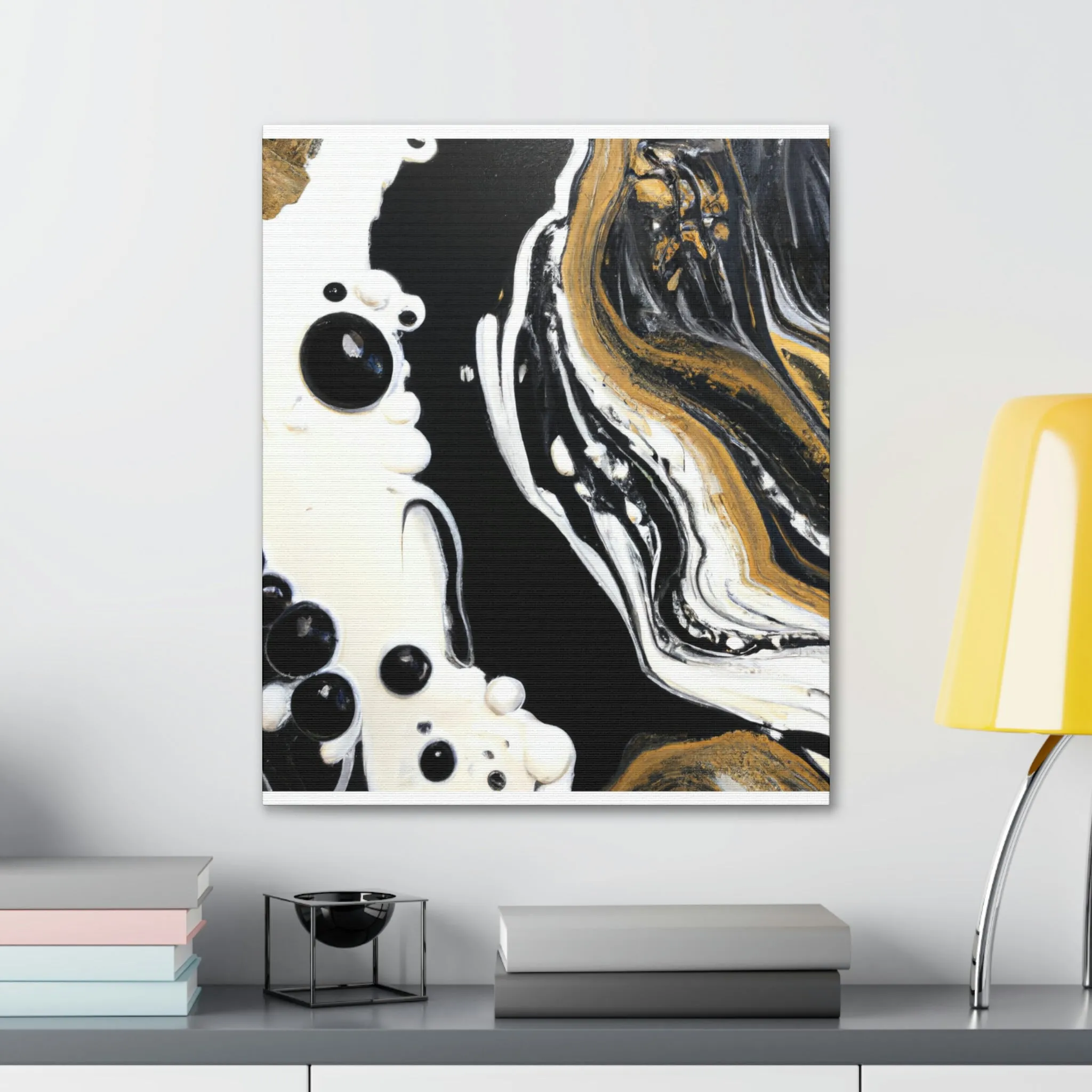 Galactic Gold Pour - Canvas