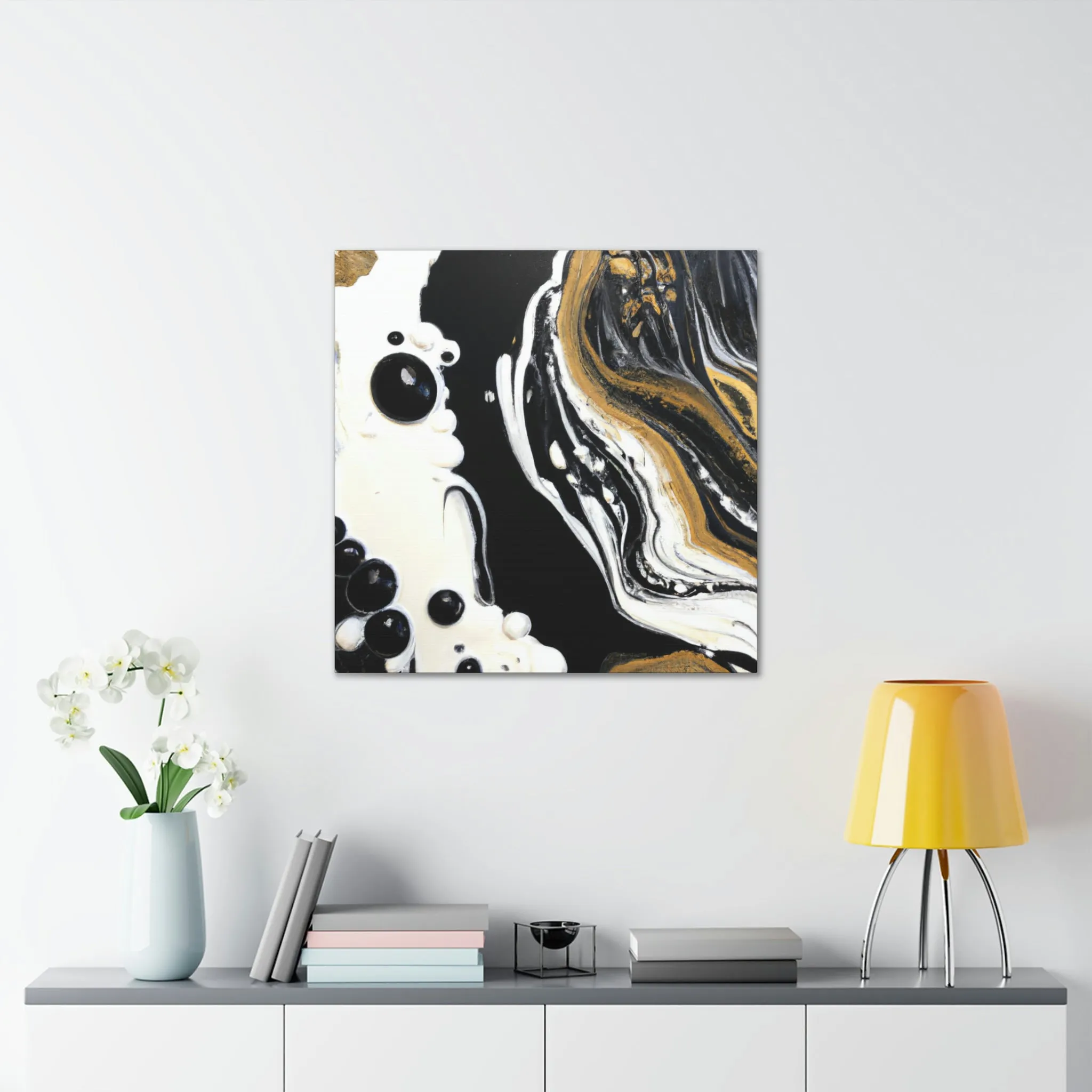 Galactic Gold Pour - Canvas