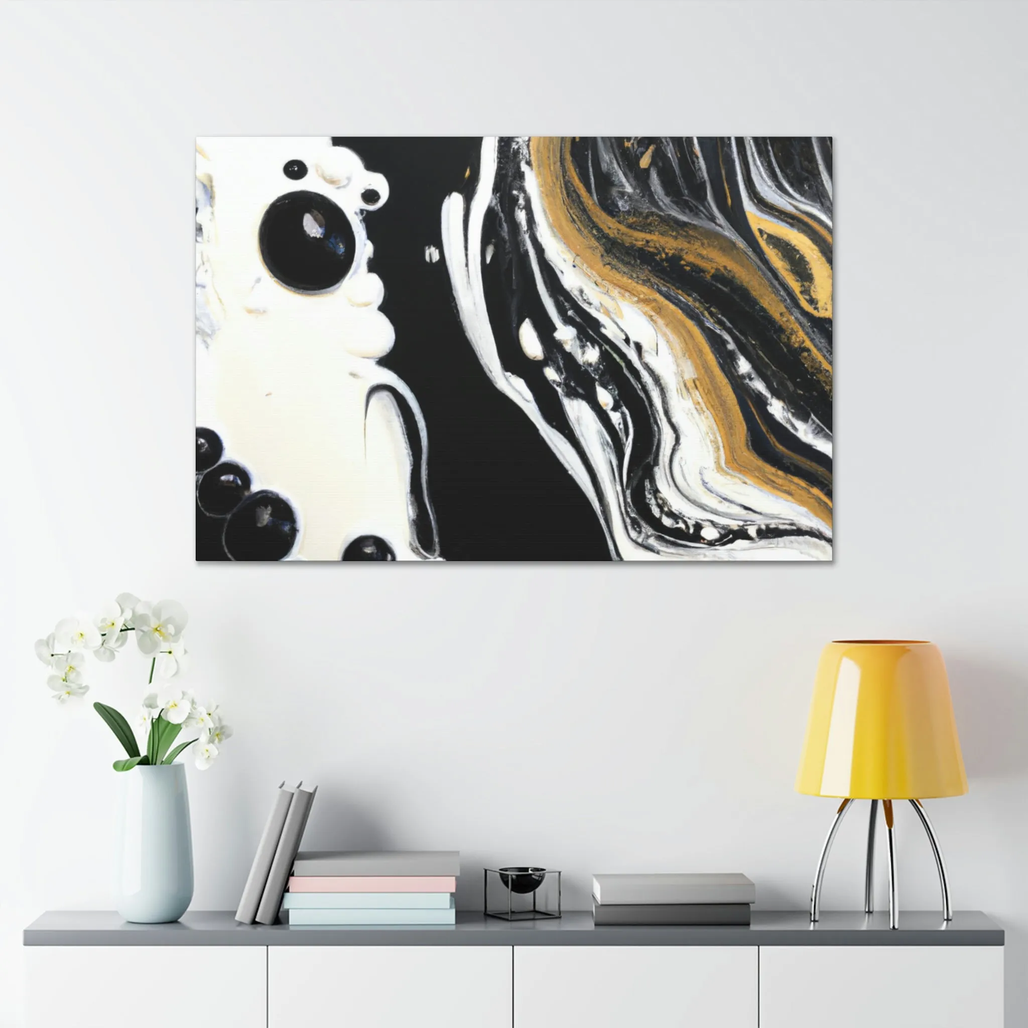 Galactic Gold Pour - Canvas