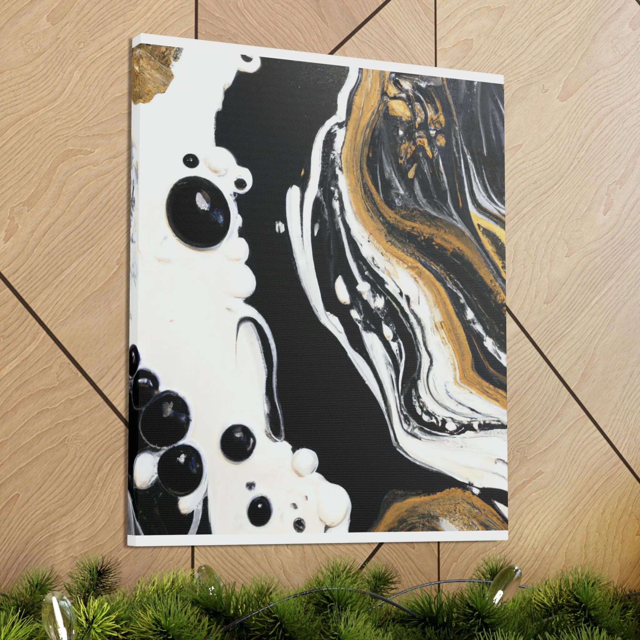 Galactic Gold Pour - Canvas