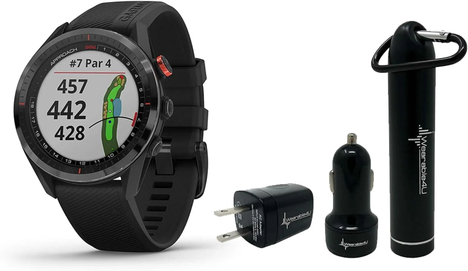 Garmin Approach S62, Premium Golf GPS Watch, Built-in Virtual Caddie, Mapping and Full Color Screen