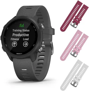 Garmin Forerunner 245 GPS Running Smartwatch (010-02120-00, Berry/Pink/White)