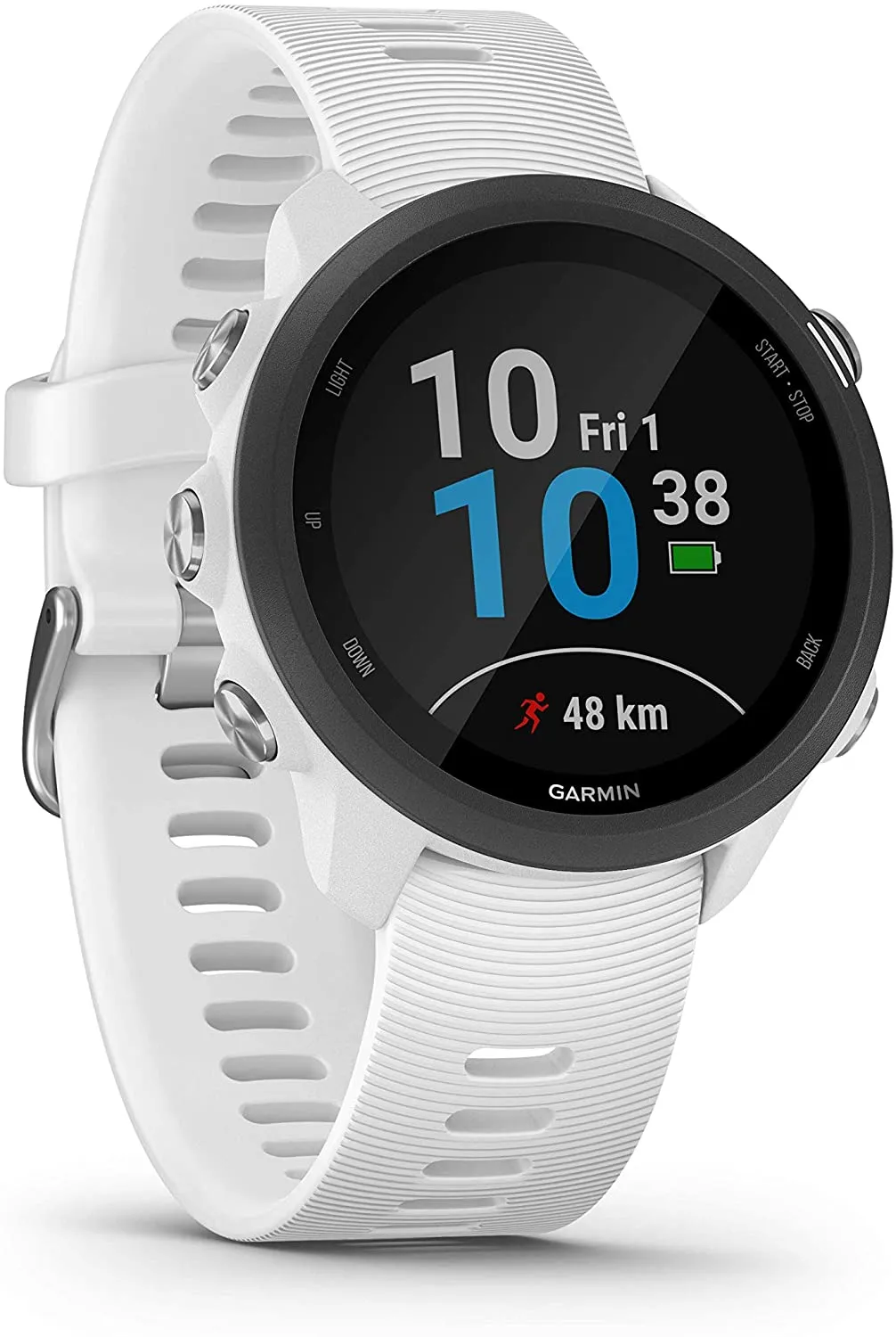 Garmin Forerunner 245 GPS Running Smartwatch (010-02120-21, Black/Berry/Red)