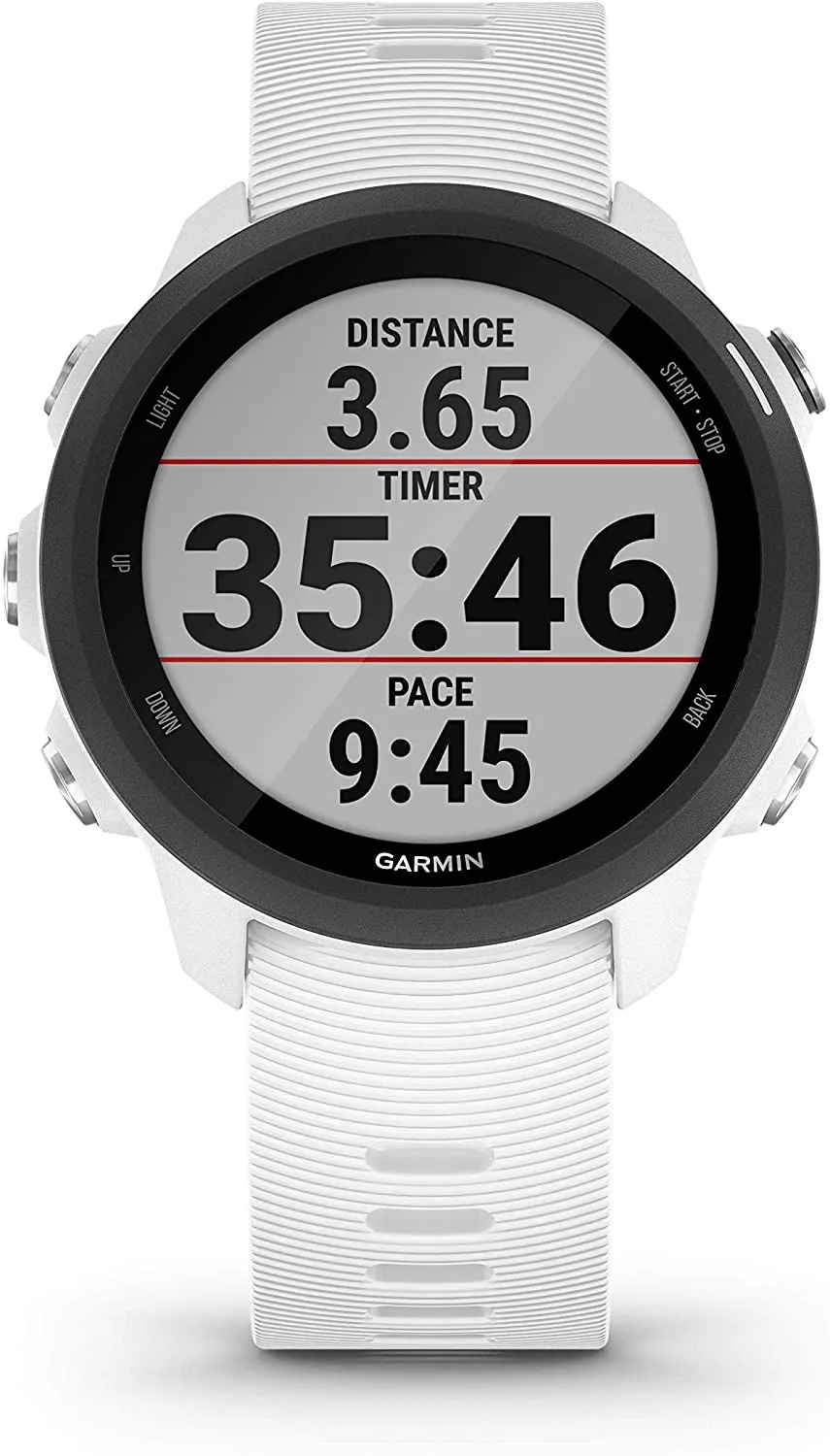 Garmin Forerunner 245 GPS Running Smartwatch (010-02120-21, Black/Berry/Red)