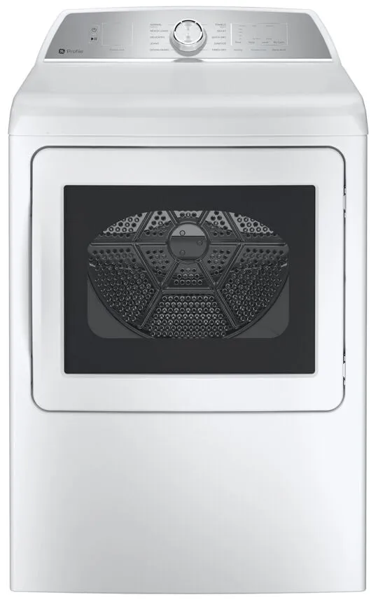 GE Profile White Gas Dryer (7.4 cu. ft.) - PTD60GBSRWS