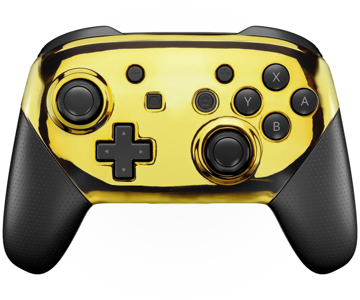 GOLD NINTENDO PRO CUSTOM CONTROLLER