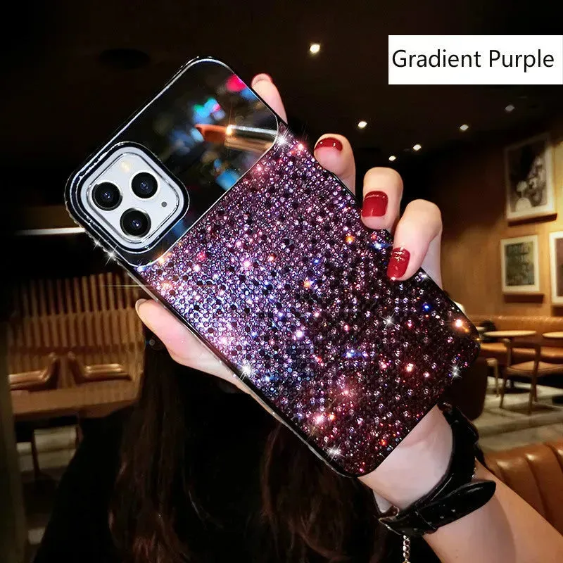 Gradual Rhinestone Mobile Phone Protective Case