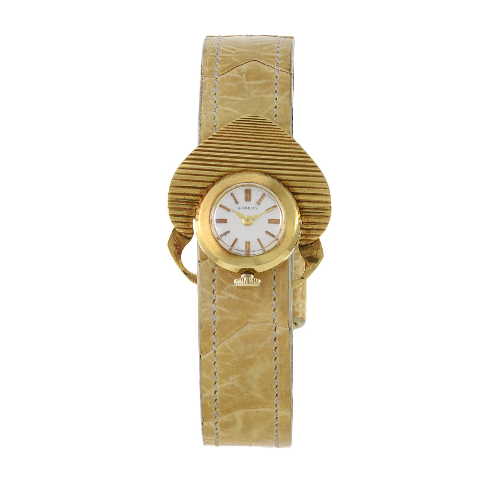 Gubelin 18K Gold Heart Shaped Cocktail Watch Manual Wind