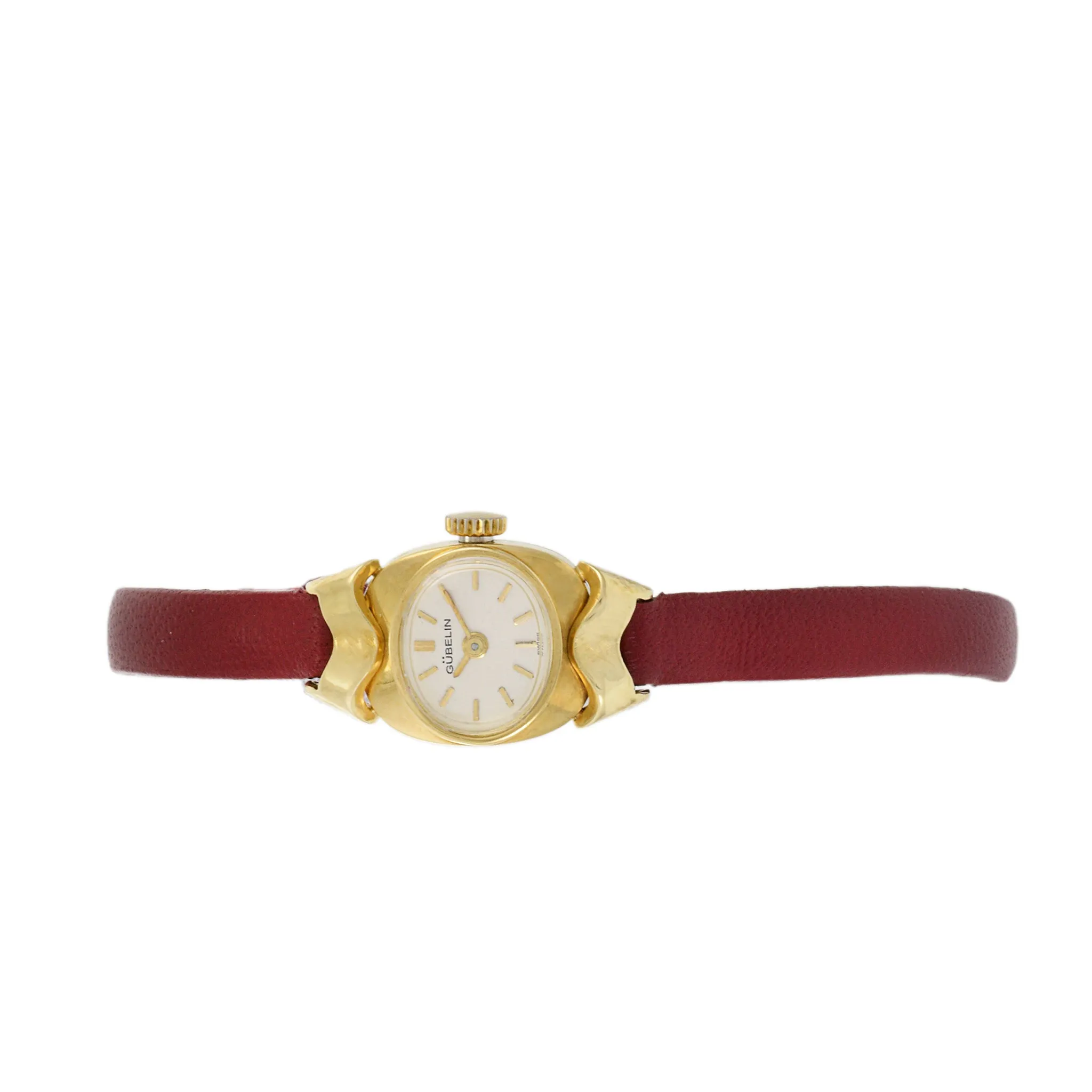 Gubelin 18K Gold Sculpted Case Watch