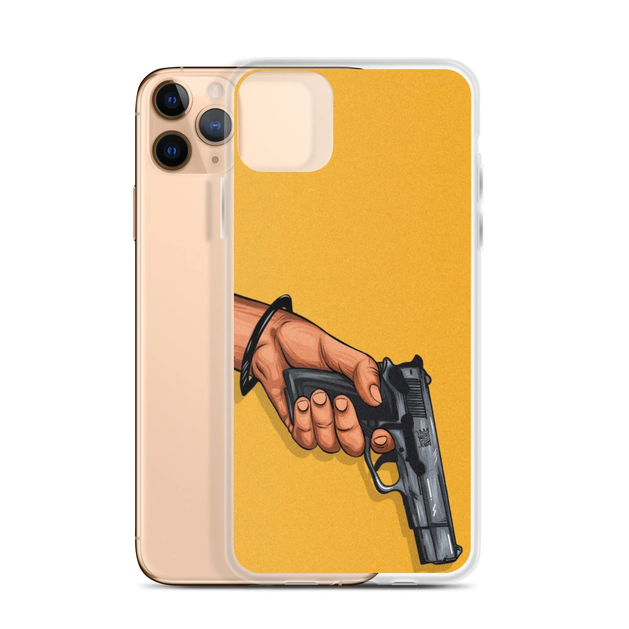 Hand with Gun iPhone Case