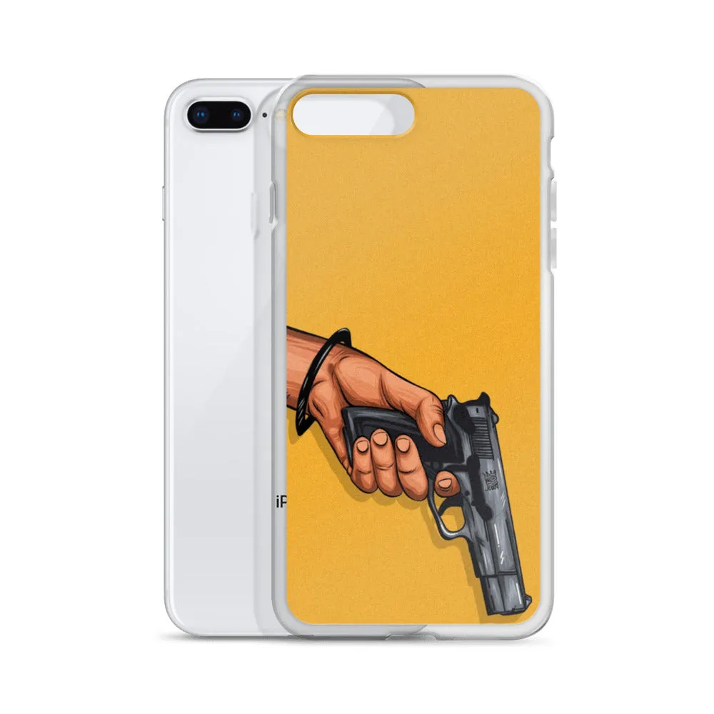 Hand with Gun iPhone Case