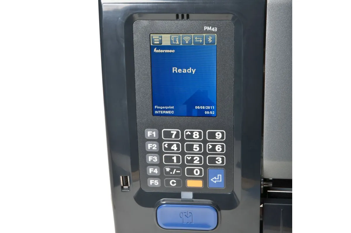 Honeywell PM43CA Industrial Label Printer, Full Touch Display, Ethernet, Long Door, Front Door