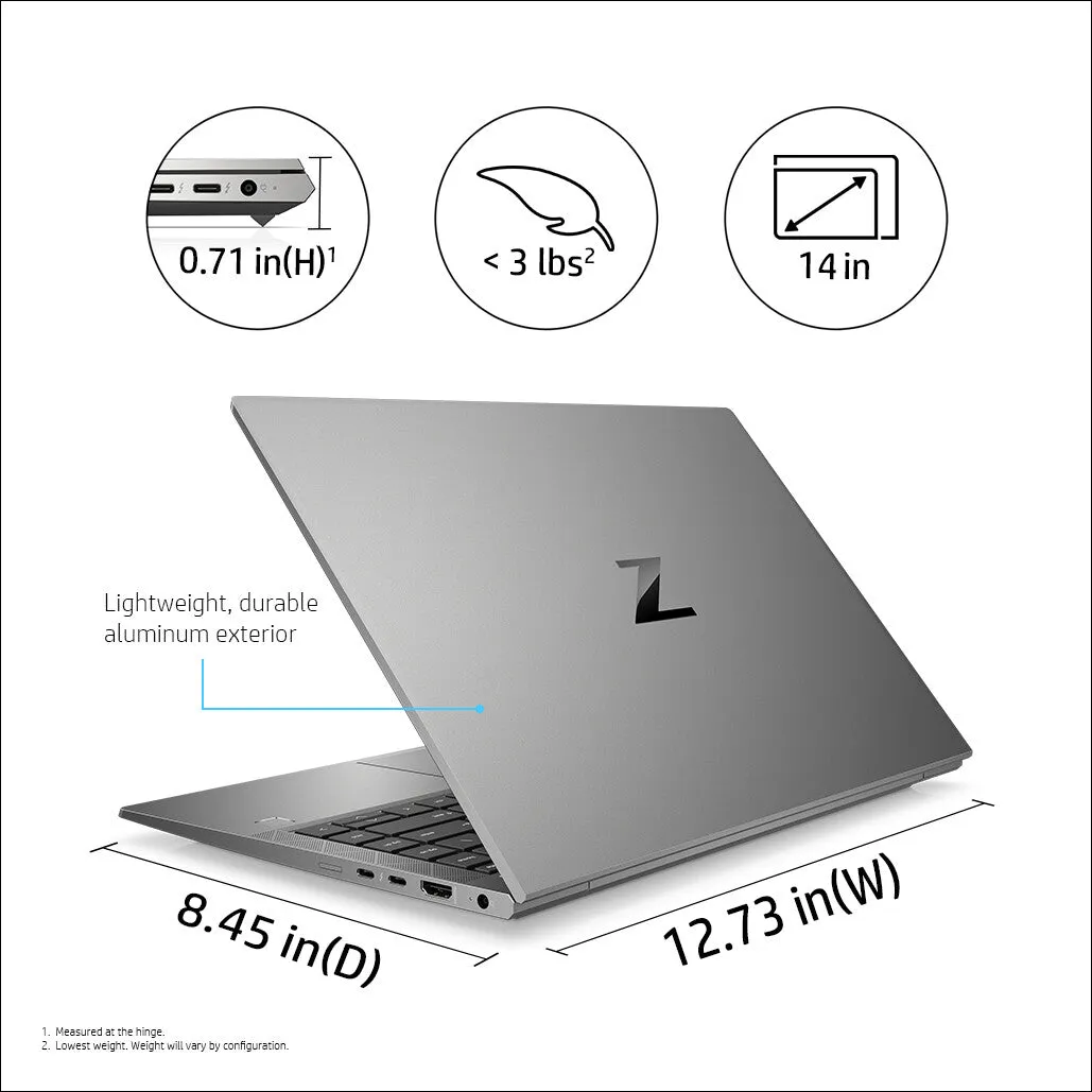 HP ZBook Firefly 14 G8 Mobile workstation 35.6 cm (14") Full HD Intel® Core™ i7 i7-1165G7 16 GB DDR4-SDRAM 1 TB SSD NVIDIA Quadro T500 Wi-Fi 6 (802.11ax) Windows 10 Pro Grey