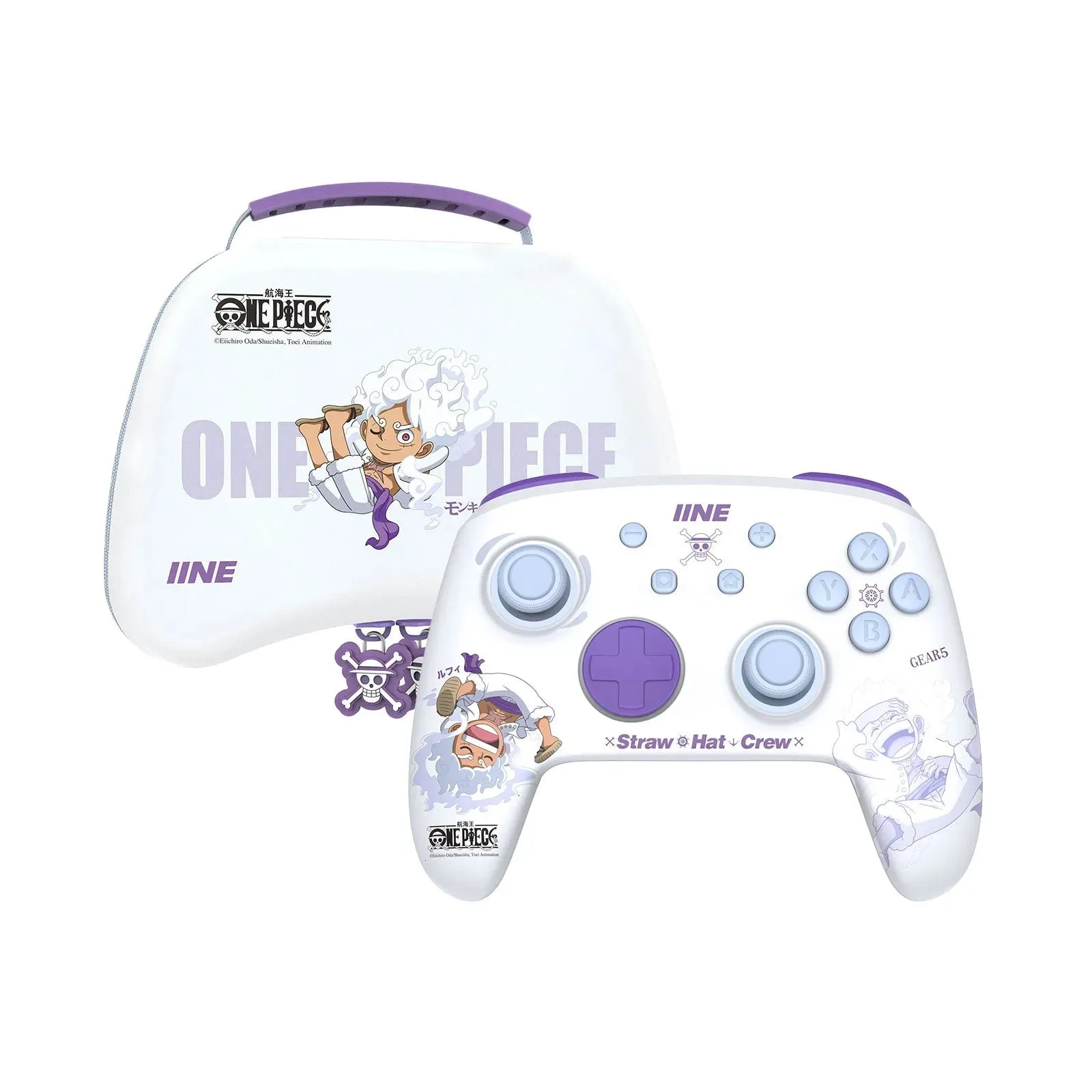 IINE Cartoon Design Wireless Pro Controller: For Switch with Amiibo, 6-Axis Motion, Turbo, Macro, and more