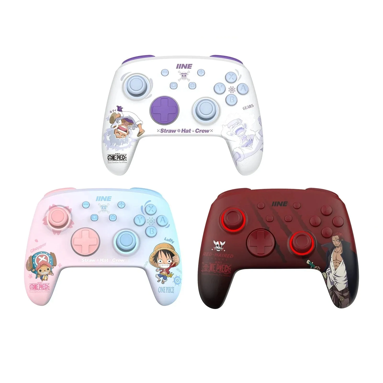 IINE Cartoon Design Wireless Pro Controller: For Switch with Amiibo, 6-Axis Motion, Turbo, Macro, and more