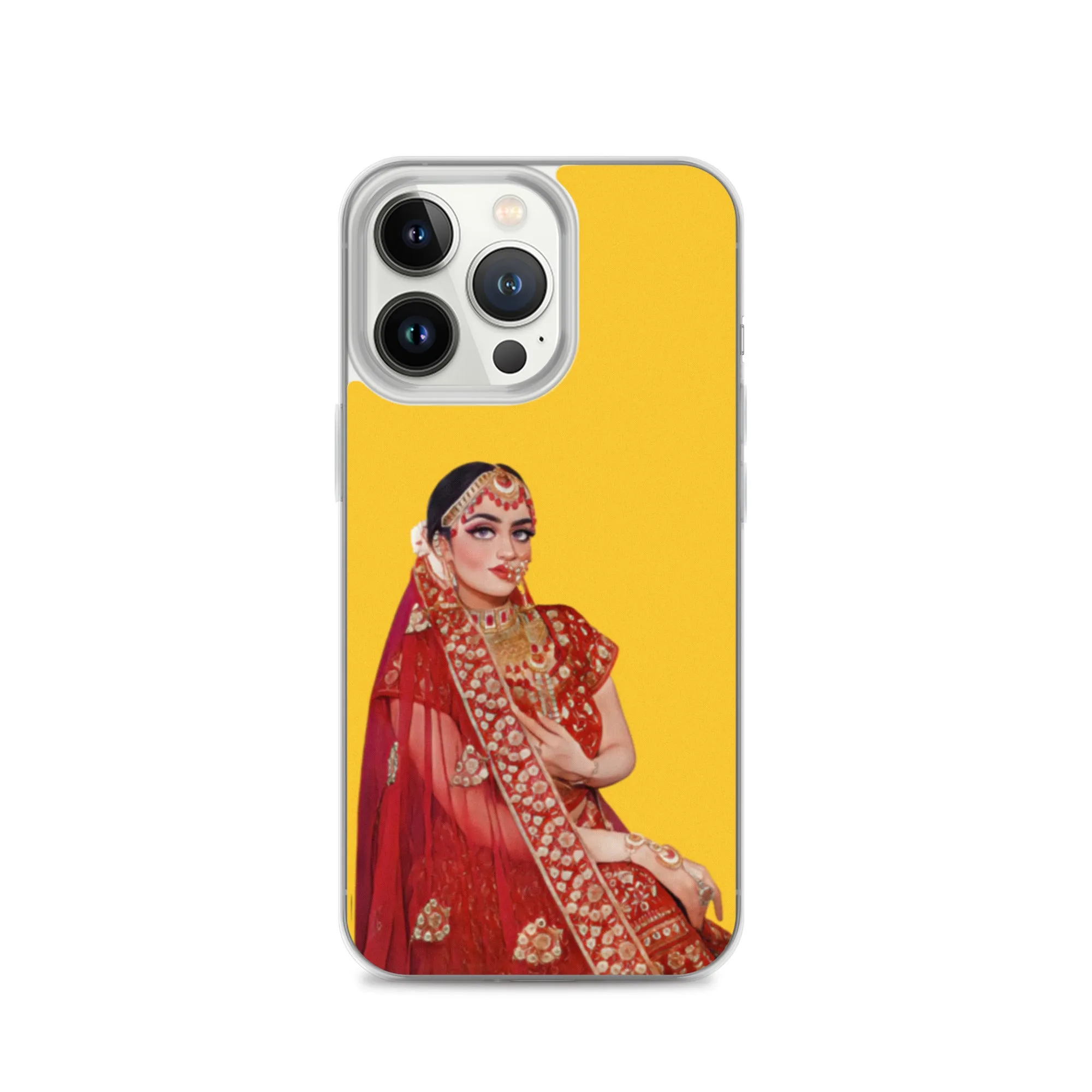 Indian Bride illustration iPhone Case