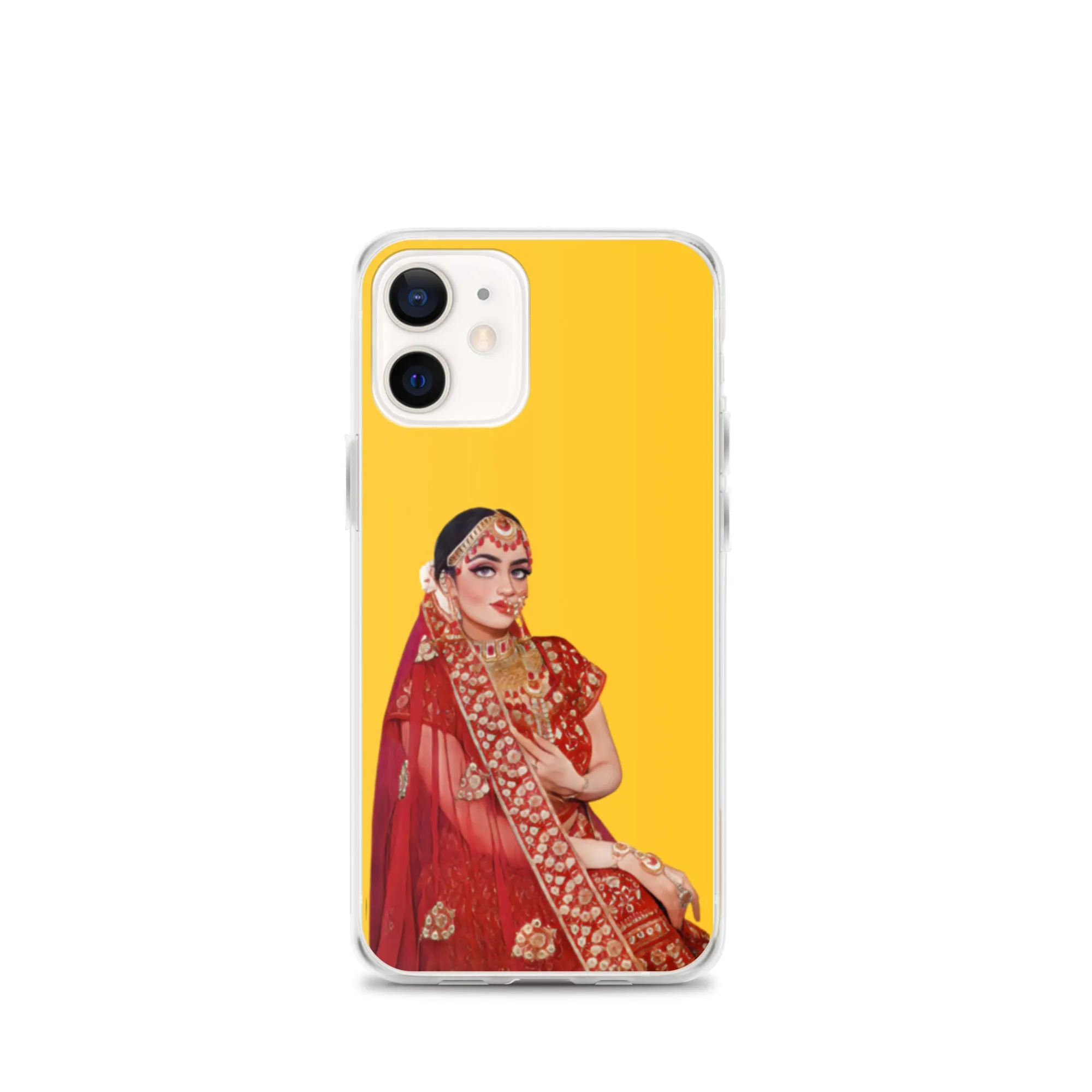 Indian Bride illustration iPhone Case