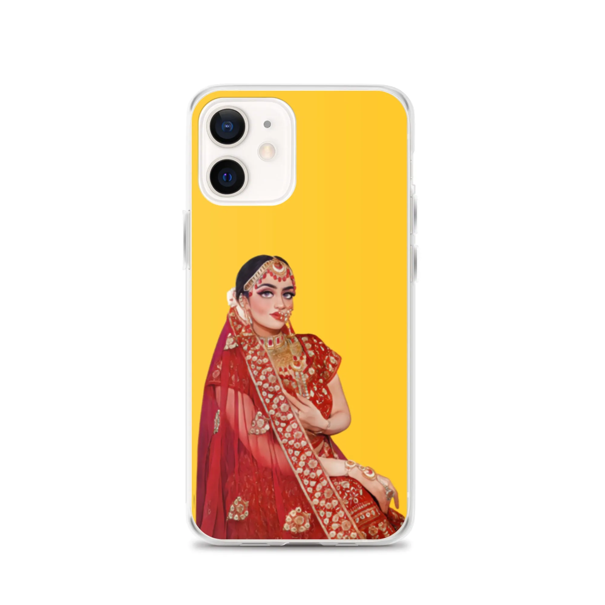 Indian Bride illustration iPhone Case