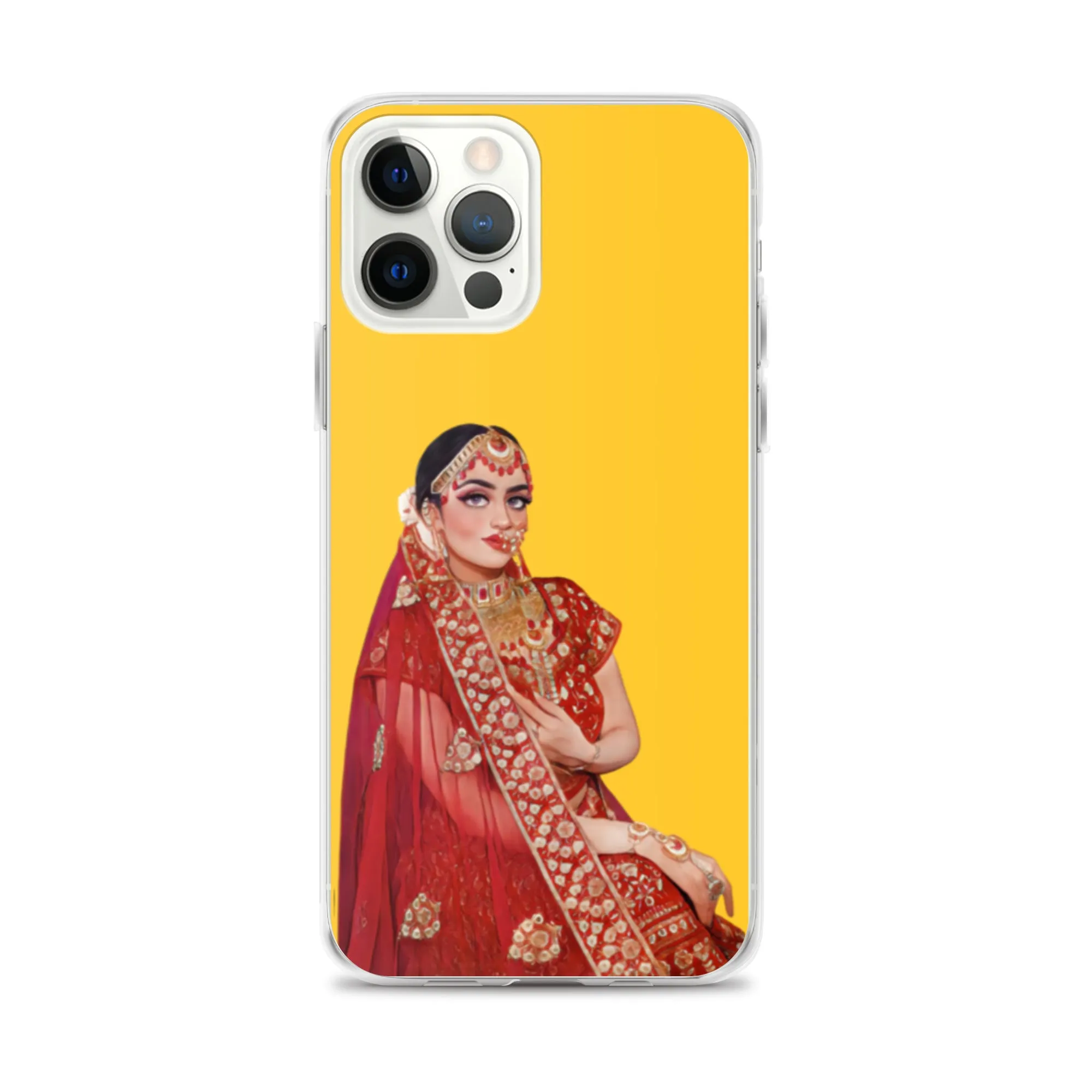 Indian Bride illustration iPhone Case