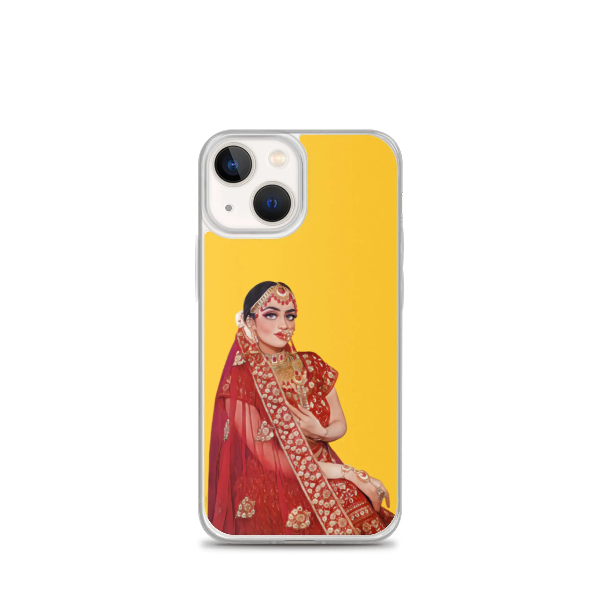 Indian Bride illustration iPhone Case