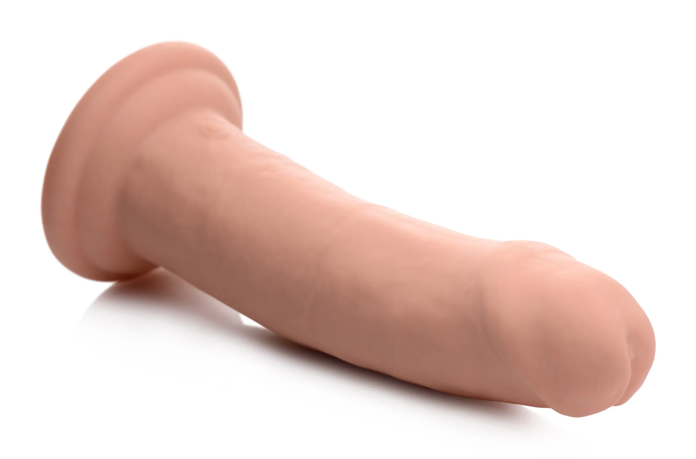 Inflatable And Vibrating Remote Control Silicone Dildo