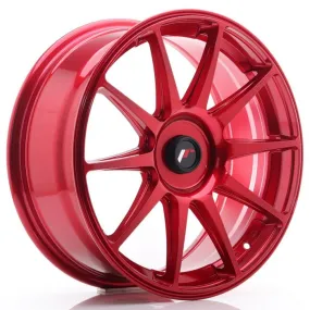 JAPAN RACING - JR WHEELS JR11 18X7.5 ET35-40 CUSTOM PCD PLATINUM RED