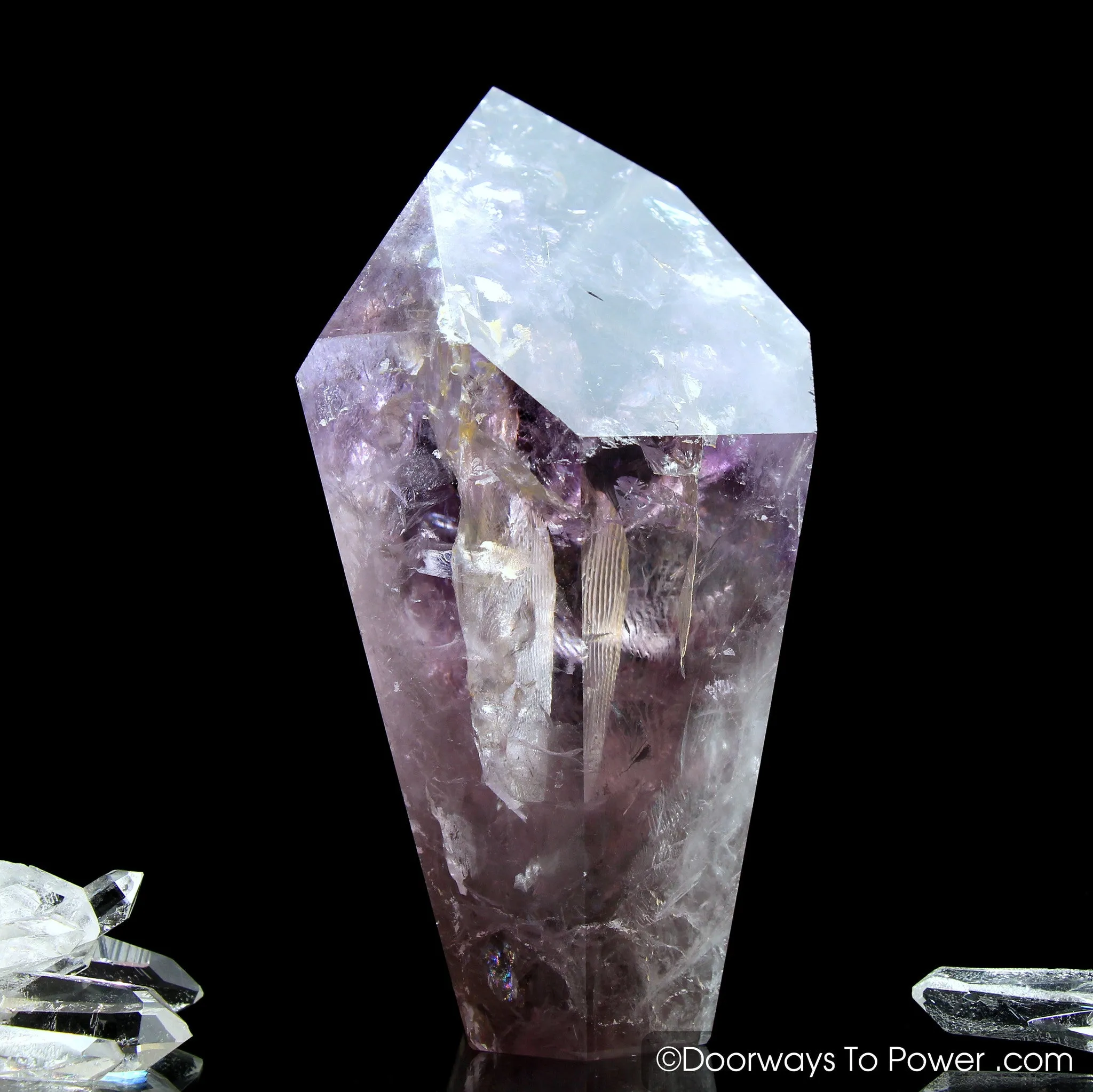 John of God Amethyst Devic Temple Crystal w/ Future Time Link 'Purify & Protect'